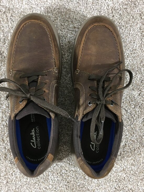Clarks Bradley Vibe Lace Up Oxfords Mens Size 10.5 M Brown Leather main image 6